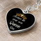 Always Queen Bee Graphic Heart Keychain