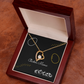 Chicken Mama Heart Necklace