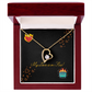 My Love Is On Fire Heart Necklace