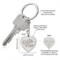 Queen Bee Engraved Heart Keychain (w/Custom Option)