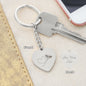 Heart Flight Bee Engraved Keychain (personalization option)