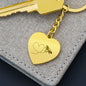 Heart Flight Bee Engraved Keychain (personalization option)