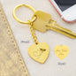 Heart Flight Bee Engraved Keychain (personalization option)