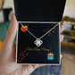 Hot Mess Honey Love Knot Necklace