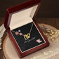 Love You Lottl Interlocking Hearts Necklace