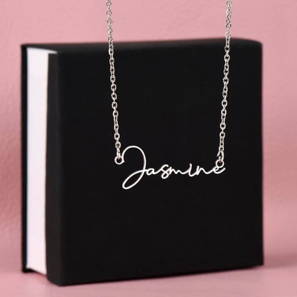 Signature Name Necklage (no message card)