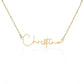 Signature Name Necklage (no message card)