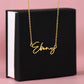Signature Name Necklage (no message card)