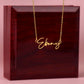 Signature Name Necklage (no message card)