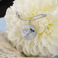 Heart Flight Path Bee Adjustable Bangle Bracelet