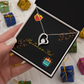 My Love Is On Fire Heart Necklace