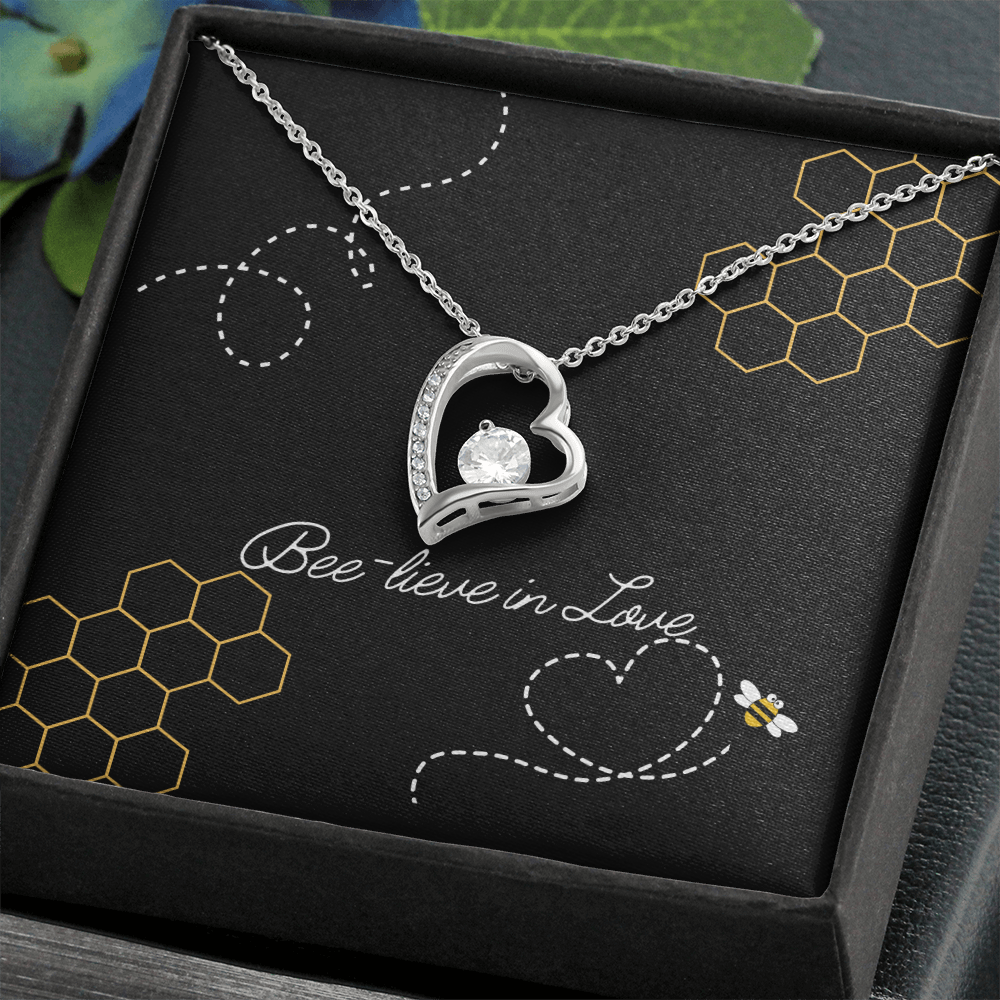 Bee-lieve in Love Heart Necklace