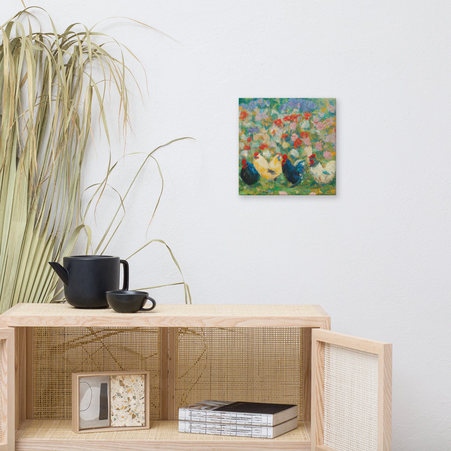 Renaissance Chickens Canvas