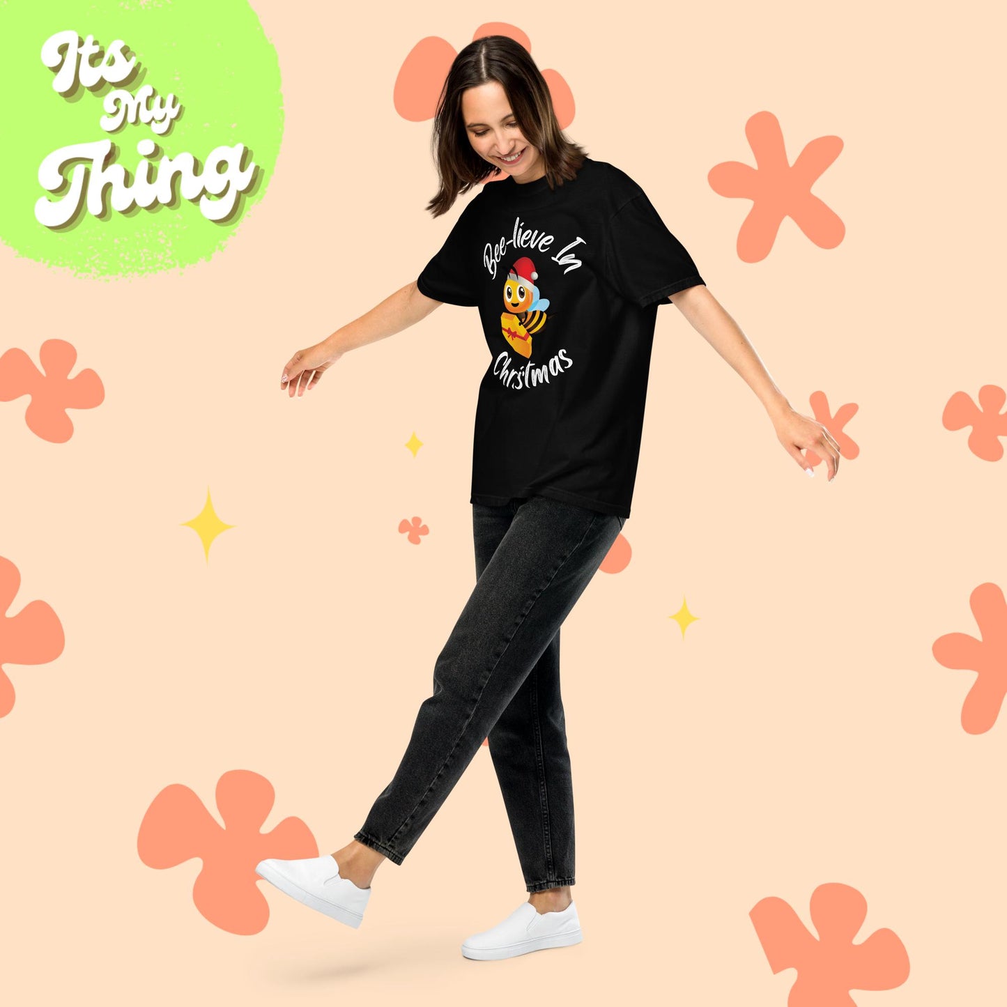 Bee-lieve in Christmas Short Sleeve Unisex