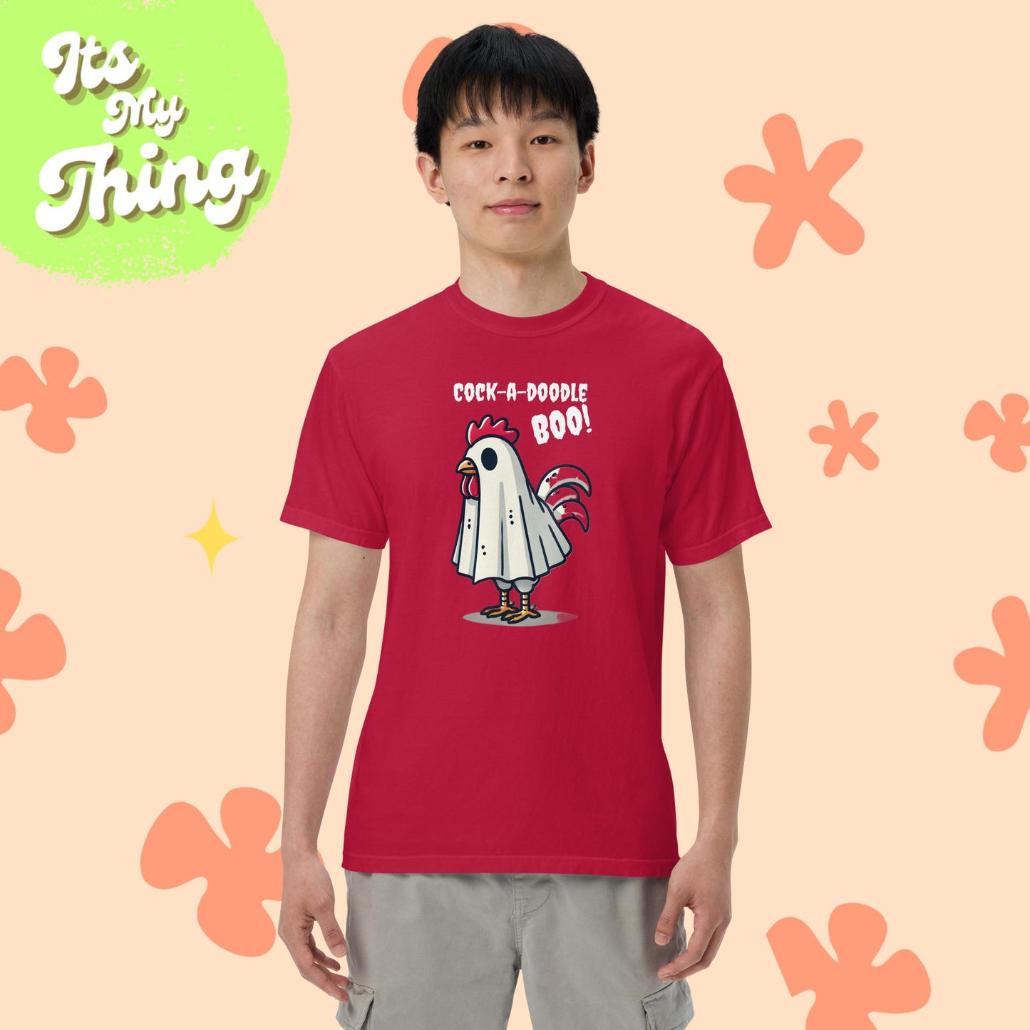 Cock-a-doodle Boo! Unisex garment-dyed heavyweight t-shirt